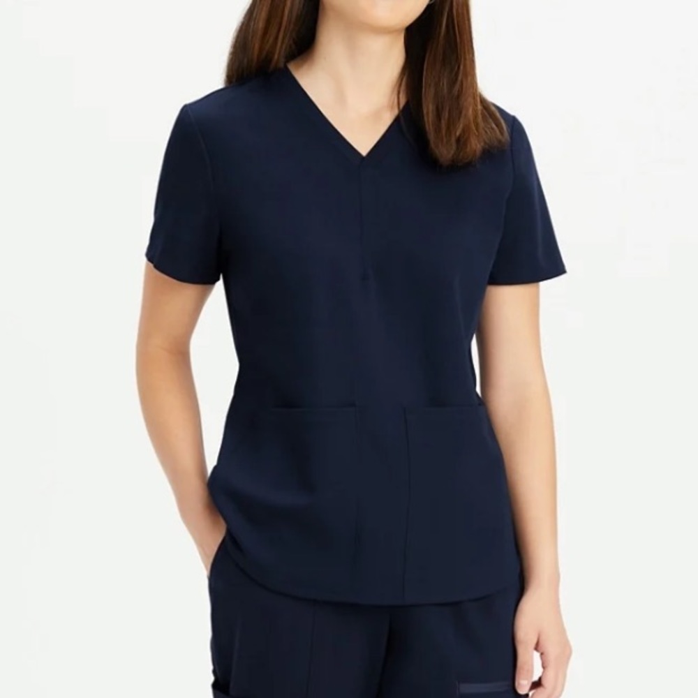 Fabletics Navy Scrub Set XS